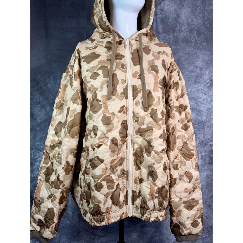 NEW Zero Foxtrot Woobie Zip Hoodie Mens 2XL Frogskin Beach PTO Camo Quilted